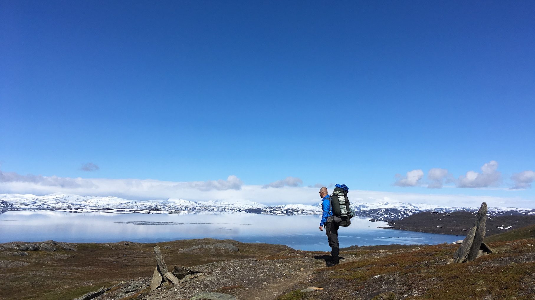 Vid sjön Virihávrre längs Pajelantaleden